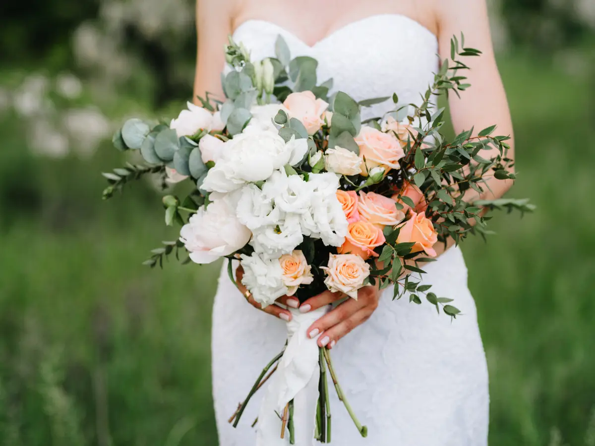Romantic intimate wedding celebration